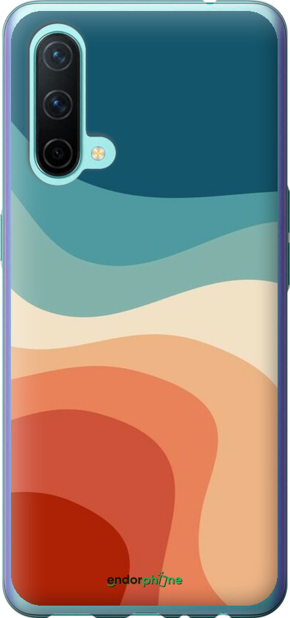Силиконовый чехол В стиле ретро с волнами для OnePlus Nord CE - 6531u-2382 изображение 