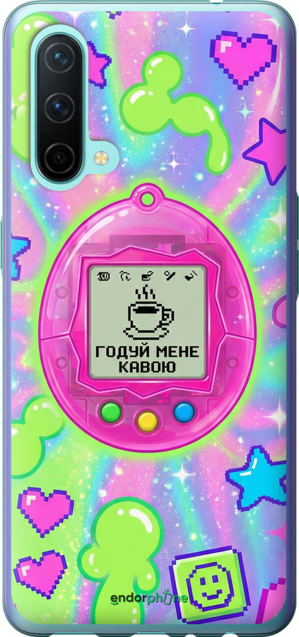 Силиконовый чехол Y2K Aesthetic Retro Pet: Годуй мене кавою для OnePlus Nord CE - 6784u-2382 изображение 