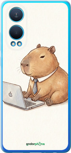 Силиконовый чехол Funny Capybara CEO Working для OnePlus Nord CE4 Lite - 6777u-3766 изображение 