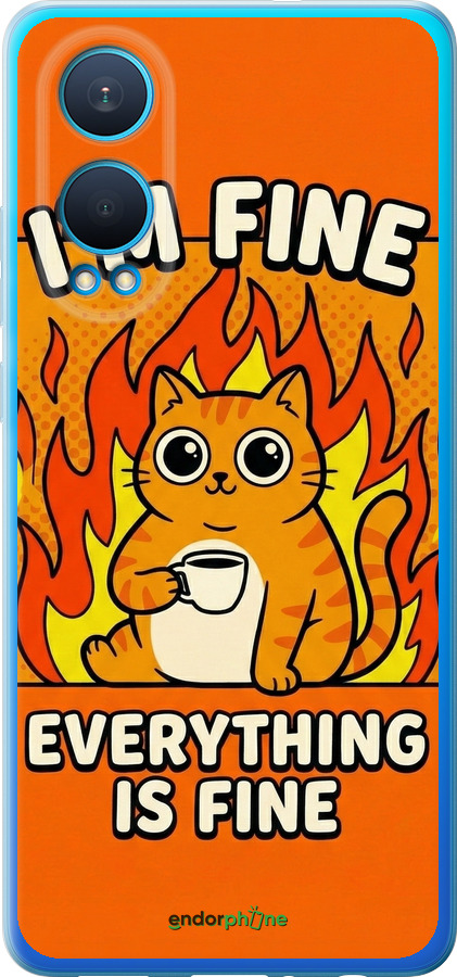 Силиконовый чехол Funny Cat для OnePlus Nord CE4 Lite - 6786u-3766 изображение 