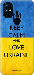 Силіконовий чехол Keep calm and love Ukraine v2  для OnePlus Nord N10 5G - 1114u-3655 изображение 