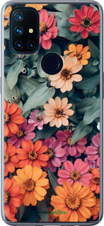 Силиконовый чехол Beauty flowers для OnePlus Nord N10 5G - 4050u-3655 изображение 