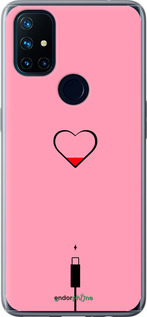 Силіконовий чехол Підзарядка серця1 для OnePlus Nord N10 5G - 4275u-3655 изображение 