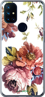 Силиконовый чехол Vintage flowers для OnePlus Nord N10 5G - 4333u-3655 изображение 