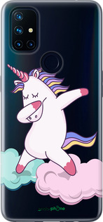 Силиконовый чехол Единорог для OnePlus Nord N10 5G - 4702u-3655 изображение 