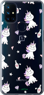 Силиконовый чехол Единорожка v2 для OnePlus Nord N10 5G - 4703u-3655 изображение 