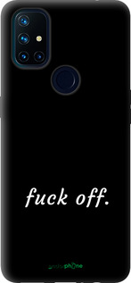 Силіконовий чехол Fuck off для OnePlus Nord N10 5G - 4731u-3655 изображение 