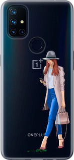 Силиконовый чехол Девушка 1 для OnePlus Nord N10 5G - 4751u-3655 изображение 