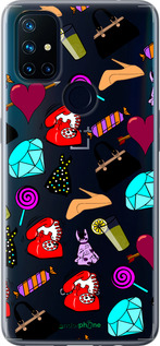 Силіконовий чехол stickers для OnePlus Nord N10 5G - 4757u-3655 изображение 