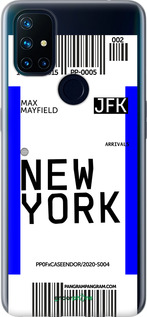 Силиконовый чехол New York для OnePlus Nord N10 5G - 4861u-3655 изображение 