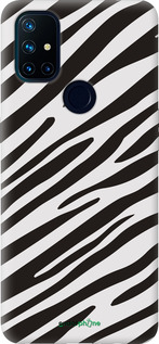 Силіконовий чехол Класична зебра для OnePlus Nord N10 5G - 4874u-3655 изображение 