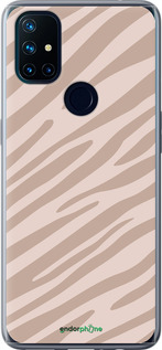 Силиконовый чехол Зебра беж для OnePlus Nord N10 5G - 4875u-3655 изображение 