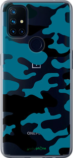 Силіконовий чехол Камуфляж прозорий фон для OnePlus Nord N10 5G - 4877u-3655 изображение 