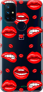 Силиконовый чехол Губы v3 для OnePlus Nord N10 5G - 5477u-3655 изображение 