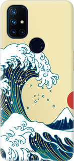 Силиконовый чехол Японские волны для OnePlus Nord N10 5G - 5533u-3655 изображение 