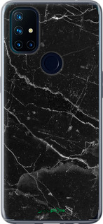 Силиконовый чехол Черный мрамор v2 для OnePlus Nord N10 5G - 5568u-3655 изображение 