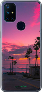 Силиконовый чехол Пальмы для OnePlus Nord N10 5G - 5873u-3655 изображение 