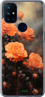 Силіконовий чехол Оранжеві троянди для OnePlus Nord N10 5G - 5944u-3655 изображение 