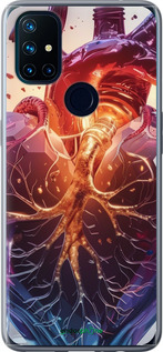 Силиконовый чехол Crystal Heart для OnePlus Nord N10 5G - 6070u-3655 изображение 