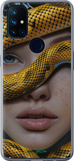 Силиконовый чехол Объятия змеи для OnePlus Nord N10 5G - 6081u-3655 изображение 