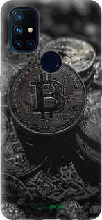 Силиконовый чехол Black Bitcoin для OnePlus Nord N10 5G - 6090u-3655 изображение 