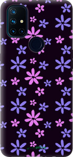 Силиконовый чехол с  цветами для OnePlus Nord N10 5G - 6258u-3655 изображение 