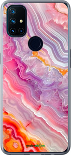 Силиконовый чехол Мрамор 2 для OnePlus Nord N10 5G - 6307u-3655 изображение 