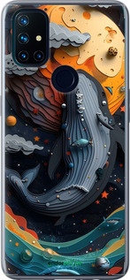 Силіконовий чехол Кит у космосі для OnePlus Nord N10 5G - 6328u-3655 изображение 