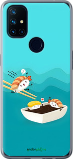 Силиконовый чехол Суши для OnePlus Nord N10 5G - 6354u-3655 изображение 