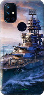 Силиконовый чехол Военный корабль, world of tanks, wargaming для OnePlus Nord N10 5G - 6461u-3655 изображение 