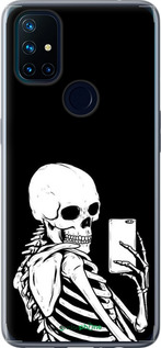 Силіконовий чехол Скелет робить Selfie для OnePlus Nord N10 5G - 6535u-3655 изображение 