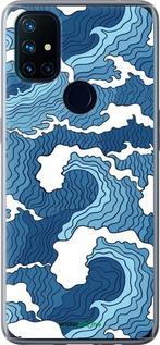 Силиконовый чехол Абстрактный рисунок морских волн для OnePlus Nord N10 5G - 6538u-3655 изображение 