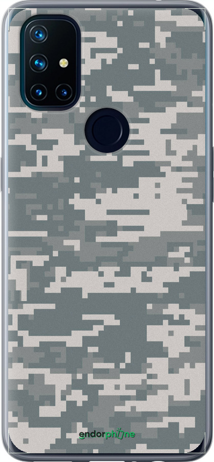 Силиконовый чехол Камуфляж для OnePlus Nord N10 5G - 1085u-3655 изображение 