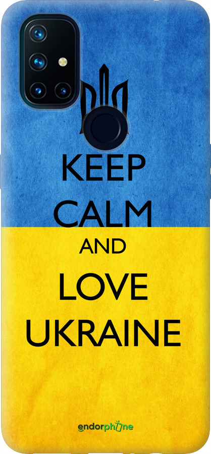 Силіконовий чехол Keep calm and love Ukraine v2  для OnePlus Nord N10 5G - 1114u-3655 изображение 
