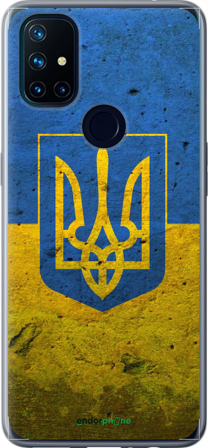 Силиконовый чехол Флаг и герб Украины 2 для OnePlus Nord N10 5G - 378u-3655 изображение 