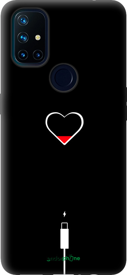Силиконовый чехол Подзарядка сердца для OnePlus Nord N10 5G - 4274u-3655 изображение 
