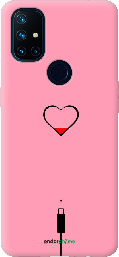 Силіконовий чехол Підзарядка серця1 для OnePlus Nord N10 5G - 4275u-3655 изображение 