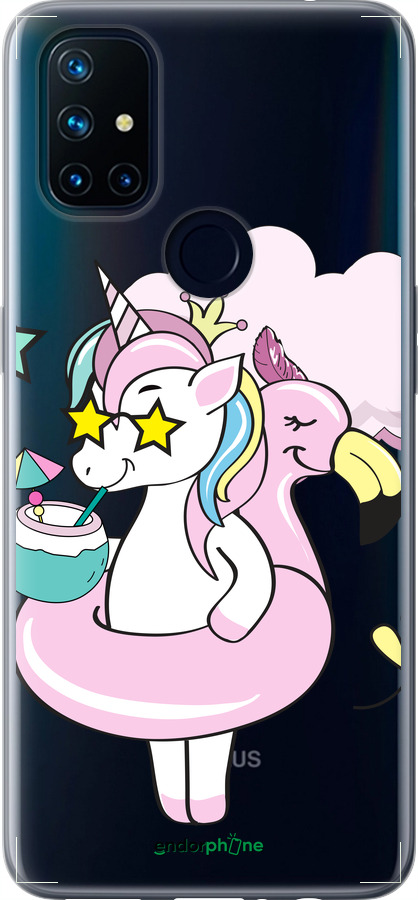 Силиконовый чехол Crown Unicorn для OnePlus Nord N10 5G - 4660u-3655 изображение 