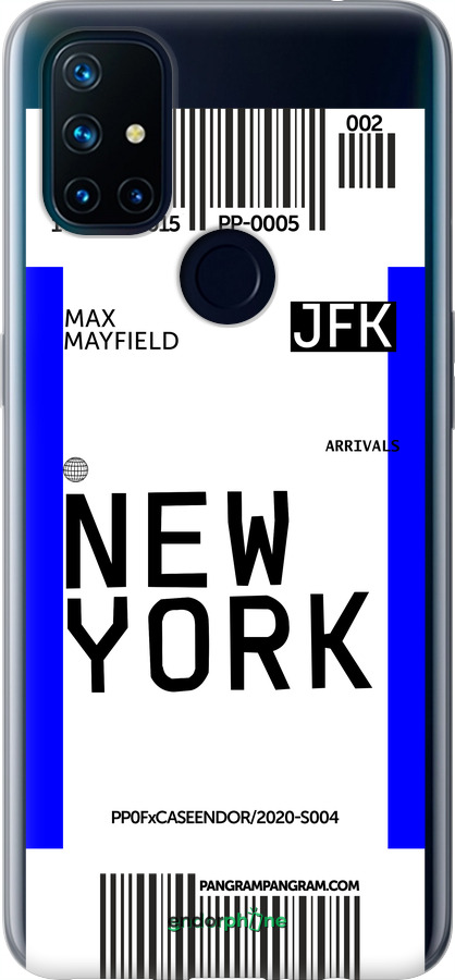 Силиконовый чехол New York для OnePlus Nord N10 5G - 4861u-3655 изображение 