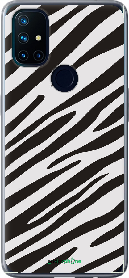 Силіконовий чехол Класична зебра для OnePlus Nord N10 5G - 4874u-3655 изображение 