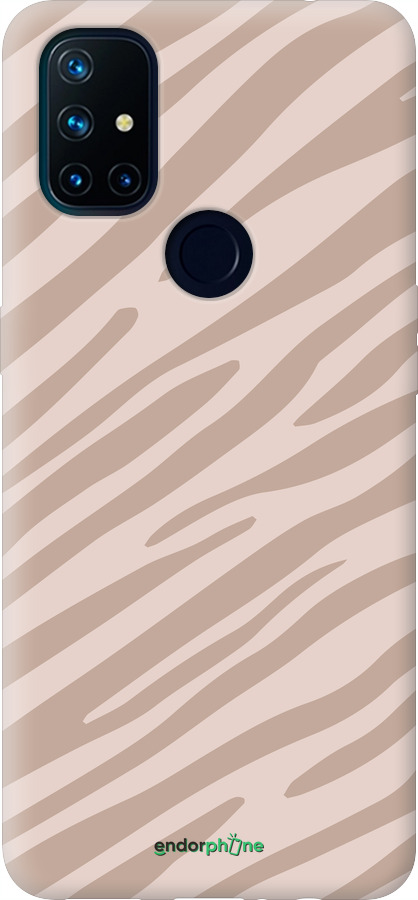 Силиконовый чехол Зебра беж для OnePlus Nord N10 5G - 4875u-3655 изображение 