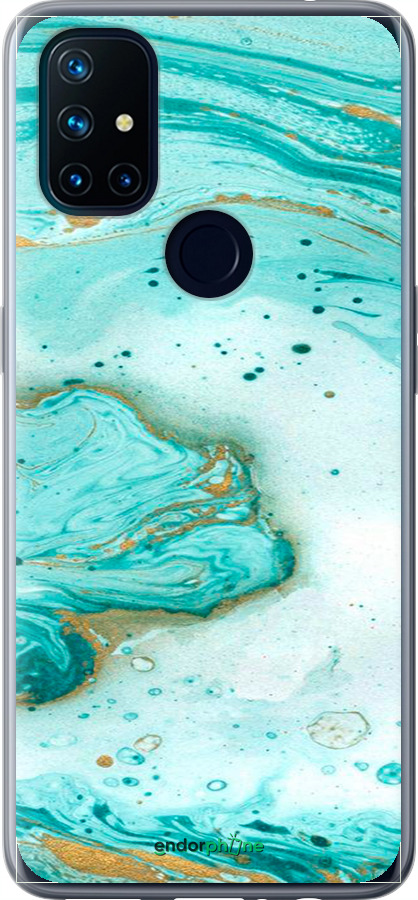Силіконовий чехол Мармуровий для OnePlus Nord N10 5G - 4895u-3655 изображение 