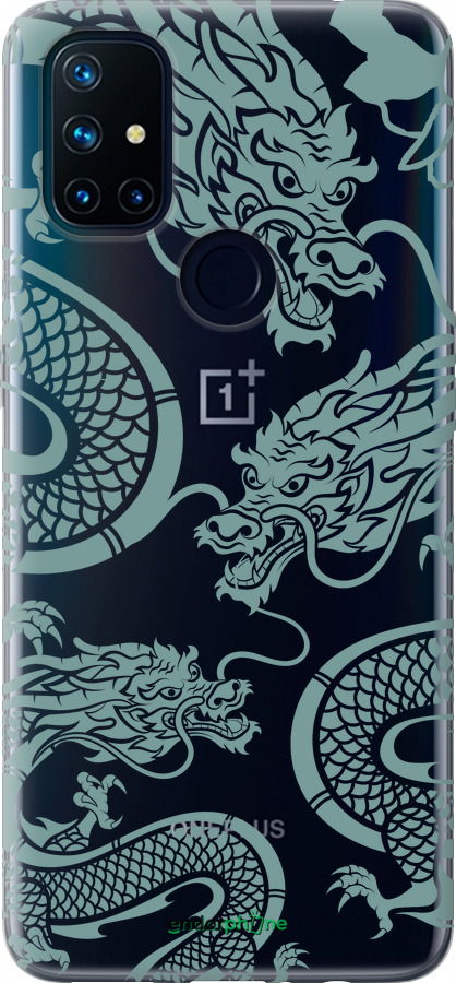 Силиконовый чехол Дракон для OnePlus Nord N10 5G - 5476u-3655 изображение 