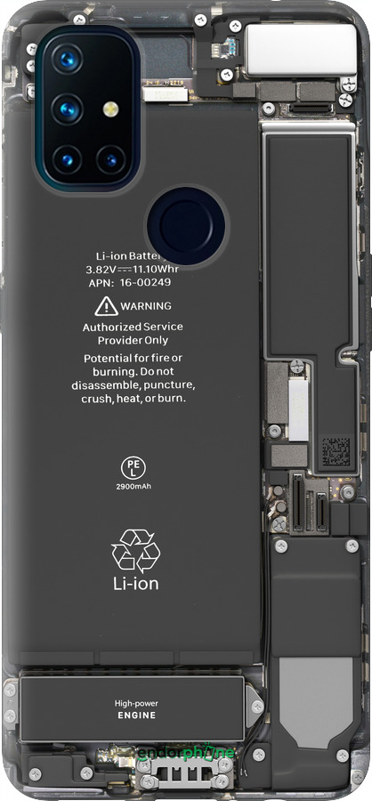 Силіконовий чехол Деталі смартфона для OnePlus Nord N10 5G - 5487u-3655 изображение 