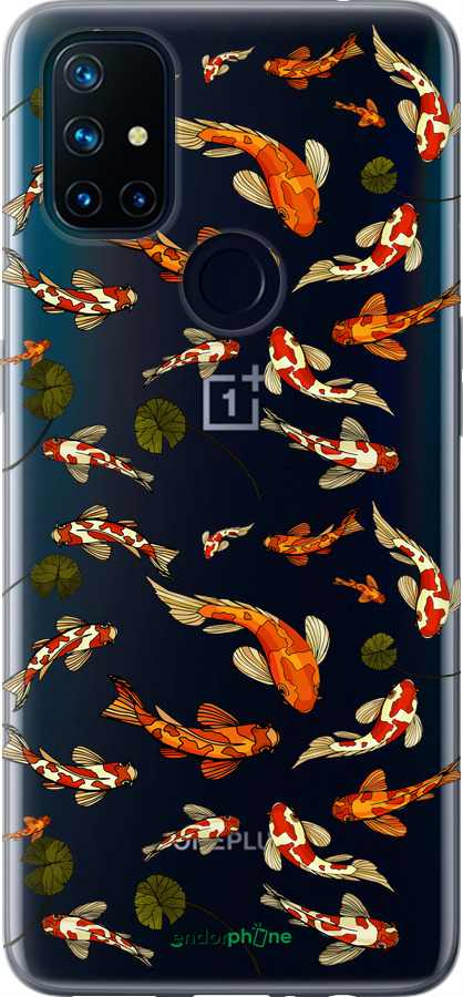 Силіконовий чехол Риби Кої для OnePlus Nord N10 5G - 5535u-3655 изображение 