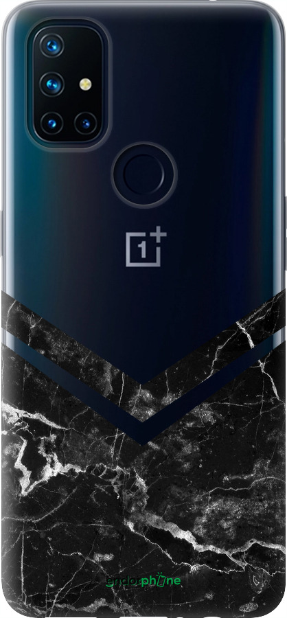 Силиконовый чехол Мраморный шеврон для OnePlus Nord N10 5G - 5570u-3655 изображение 