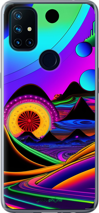 Силиконовый чехол Абстракция v3 для OnePlus Nord N10 5G - 5620u-3655 изображение 