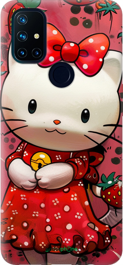 Силіконовий чехол hello kitty1 для OnePlus Nord N10 5G - 6036u-3655 изображение 