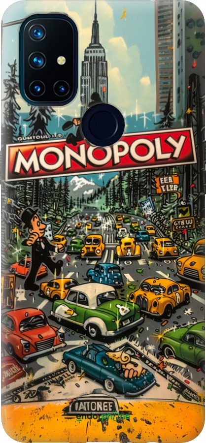 Силиконовый чехол Городской драйв Monopoly для OnePlus Nord N10 5G - 6088u-3655 изображение 