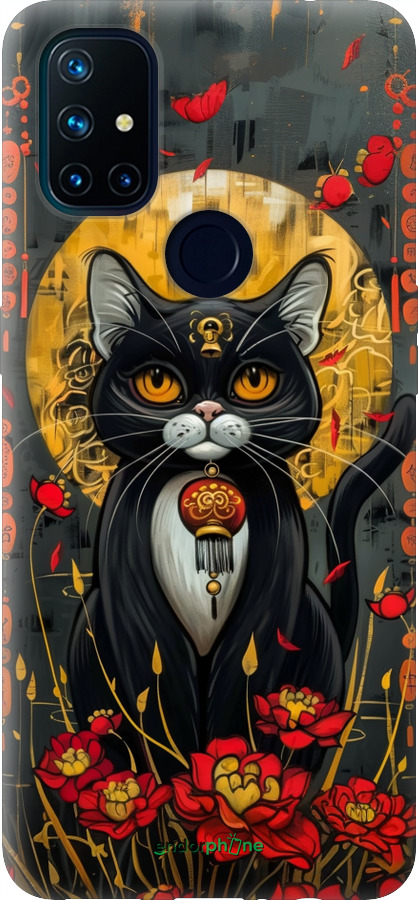Силиконовый чехол China Cat для OnePlus Nord N10 5G - 6134u-3655 изображение 